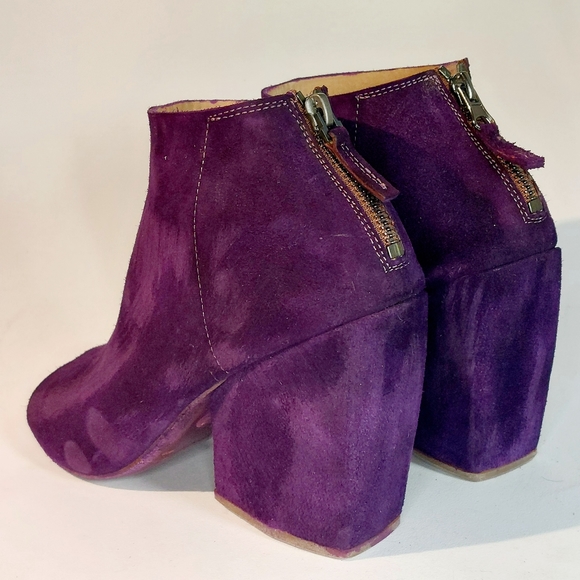 Marsell purple suede cutout heeled booties, EU40 - Picture 6 of 13